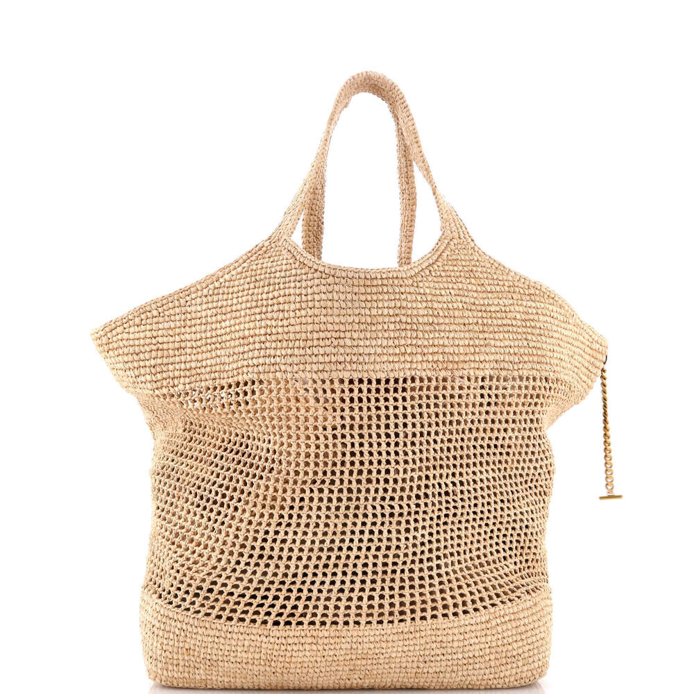 Saint Laurent Maxi Icare Shopping Tote Raffia - Picture 4 of 7
